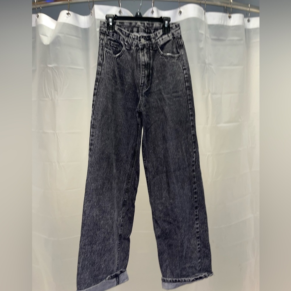 straight leg black jeans